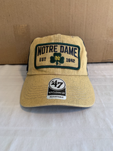 Load image into Gallery viewer, Notre Dame Fighting Irish NCAA &#39;47 Brand Clean Up Mesh Adjustable Snapback Hat - Casey&#39;s Sports Store
