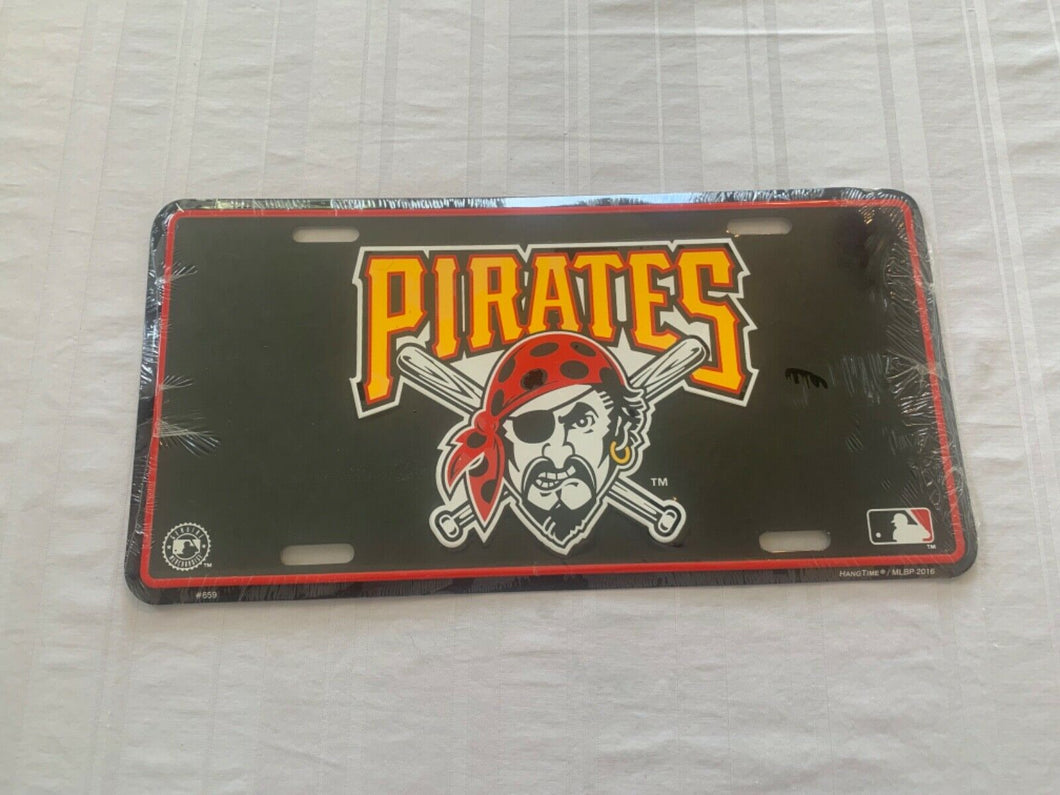 Pittsburgh Pirates MLB Metal License Plate - Casey's Sports Store