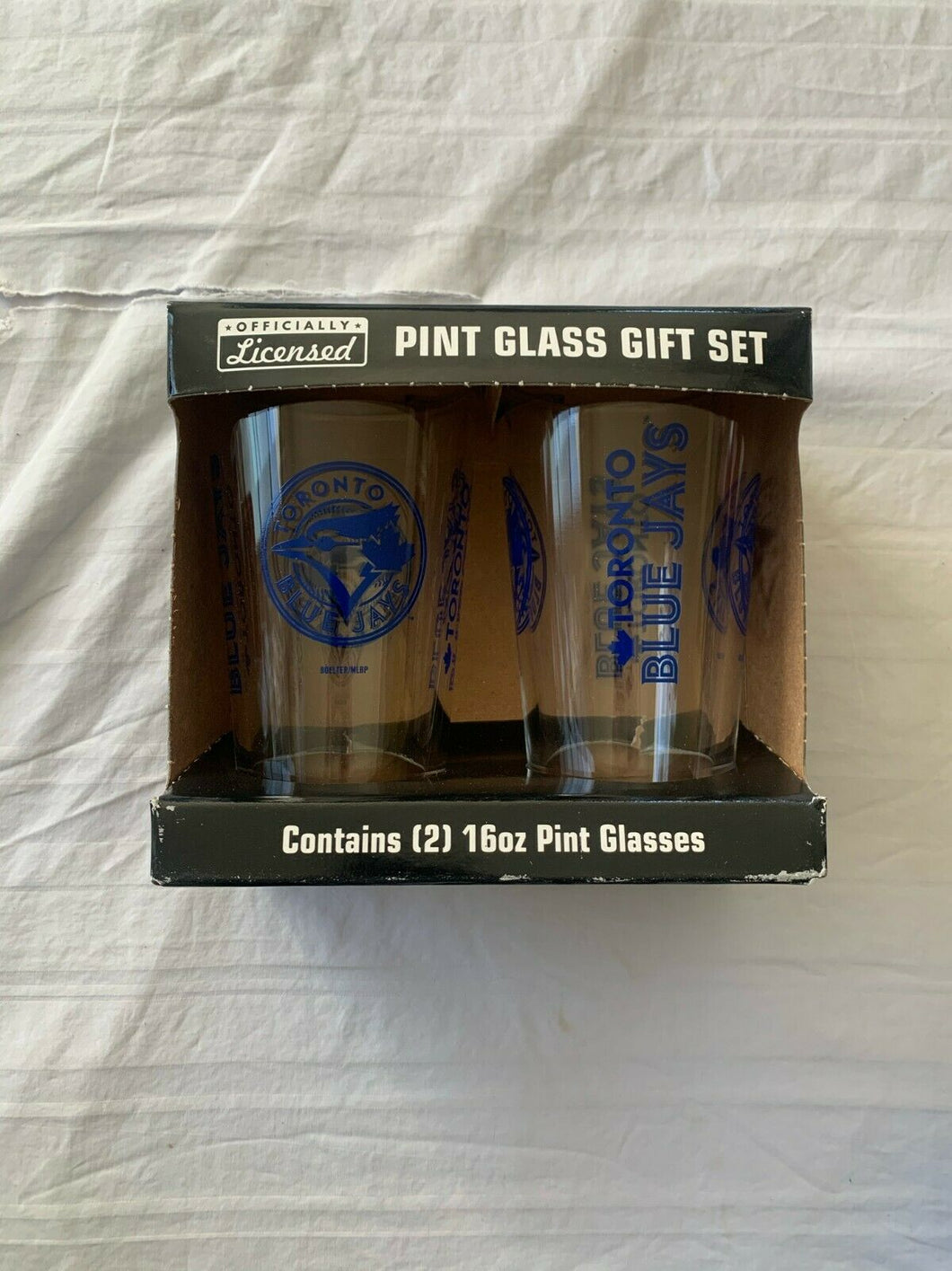 Toronto Blue Jays MLB Set of 16oz Pint Glass Cup Mug Boelter - Casey's Sports Store