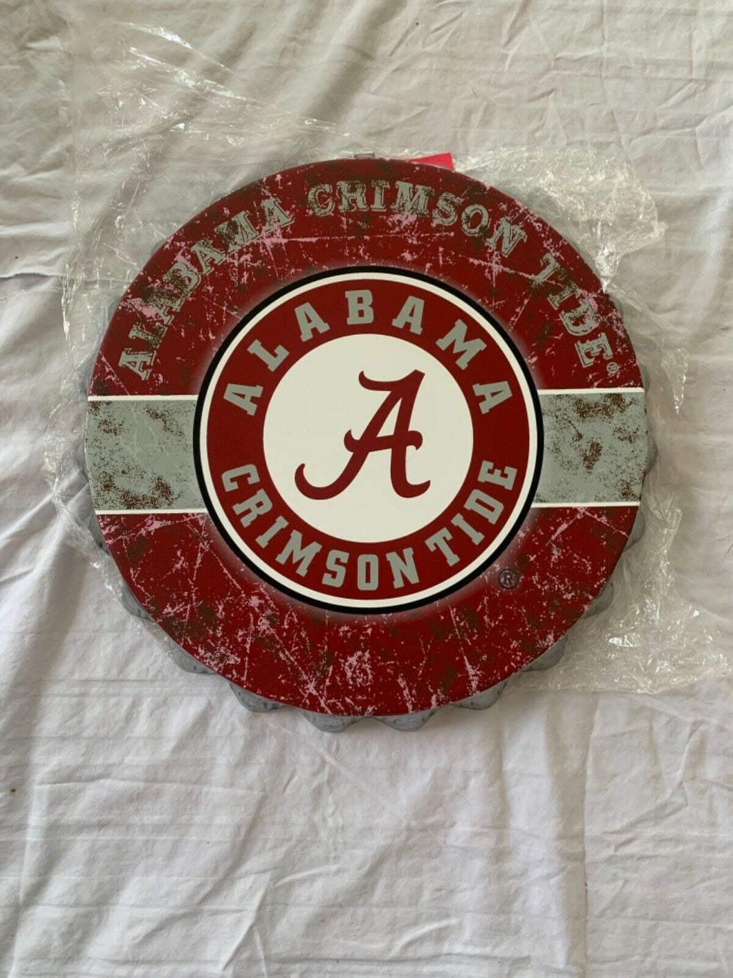 Alabama Crimson Tide NCAA Wall Bottle Cap Sign 13” Forever Collectibles - Casey's Sports Store