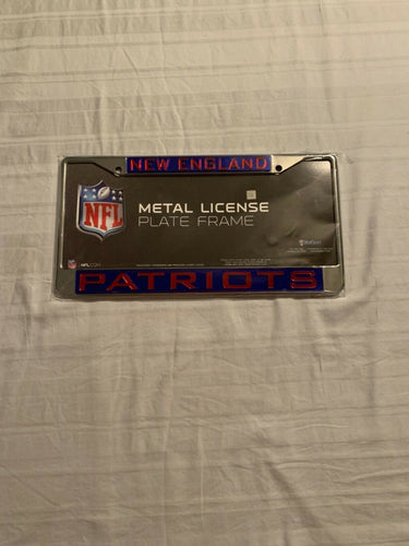 New England Patriots NFL Laser Cut License Plate Frame RICO - Casey's Sports Store