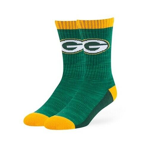 Green Bay Packers NFL '47 Brand Crew Length Socks - Large (9 - 13) - Casey's Sports Store