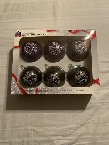 Baltimore Ravens NFL 6 Pack Shatterproof Ornament Gift Set Boelter - Casey's Sports Store