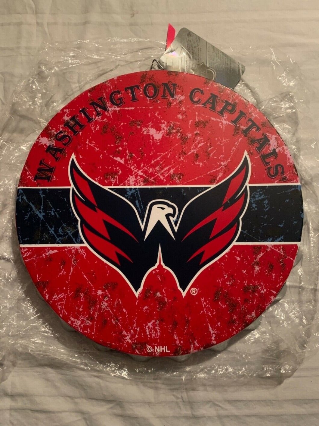 Washington Capitals NHL 13” Wall Bottle Cap Sign Forever Collectibles - Casey's Sports Store