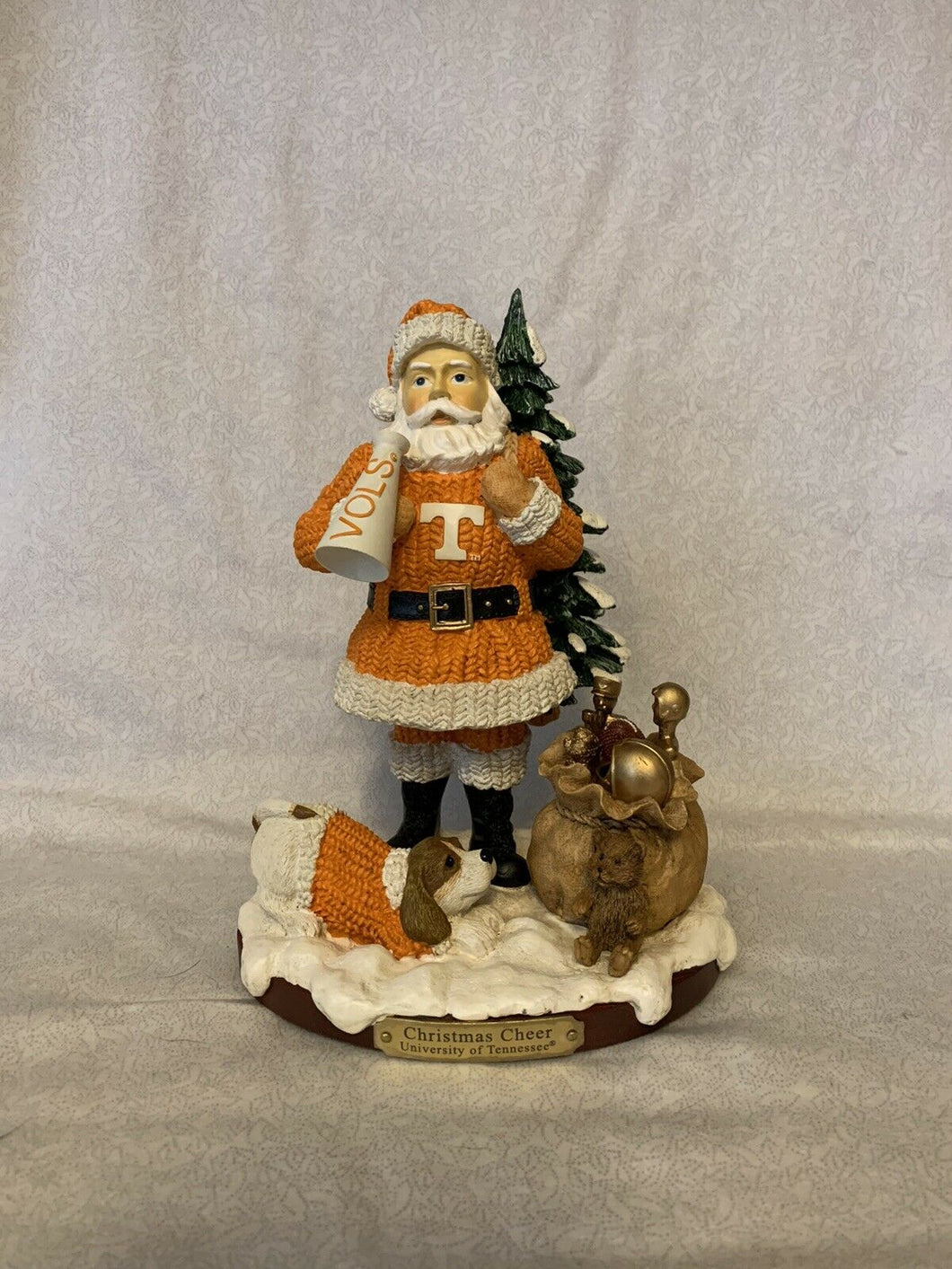 Tennessee Volunteers Santa Claus Christmas Cheer Figurine The Memory Company - Casey's Sports Store