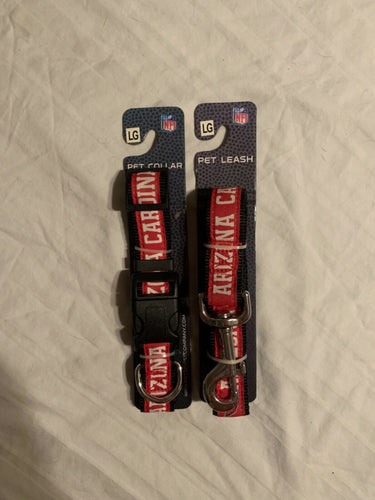 Arizona Cardinals Collar & Leash Size Large Set - Casey's Sports Store