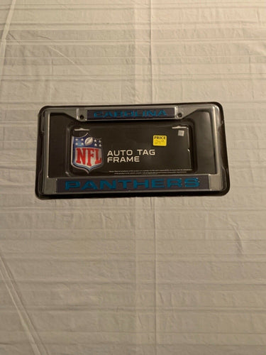 Carolina Panthers NFL Laser Cut License Plate Frame RICO - Casey's Sports Store