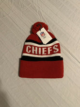 Load image into Gallery viewer, Kansas City Chiefs NFL OTS Red Knit Beanie Ski Cap Hat with Pom - Casey&#39;s Sports Store
