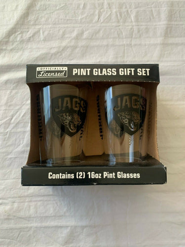Jacksonville Jaguars NFL Set of 16oz Pint Glass Cup Mug Boelter Brands - Casey's Sports Store