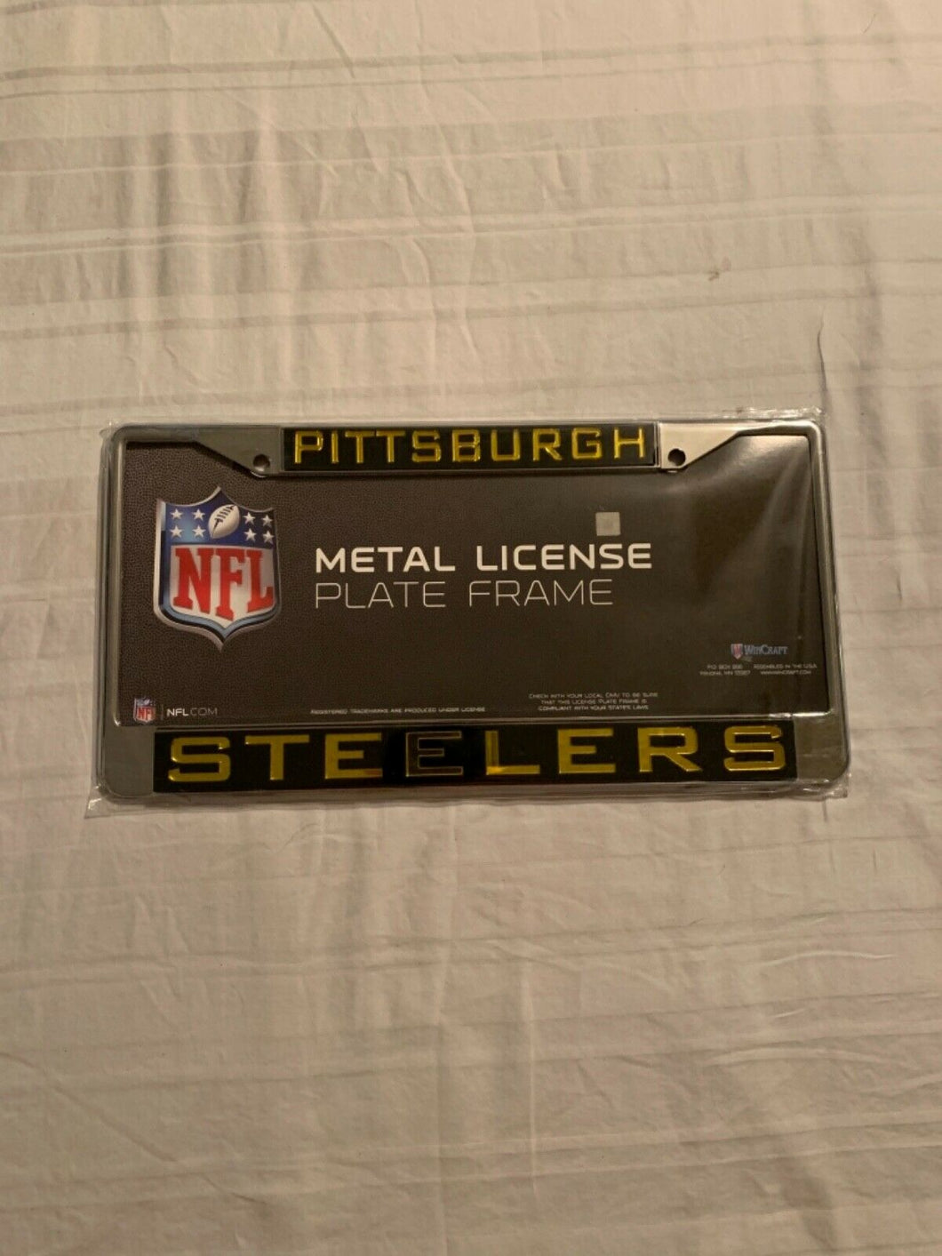 Pittsburgh Steelers NFL Laser Cut License Plate Frame RICO - Casey's Sports Store
