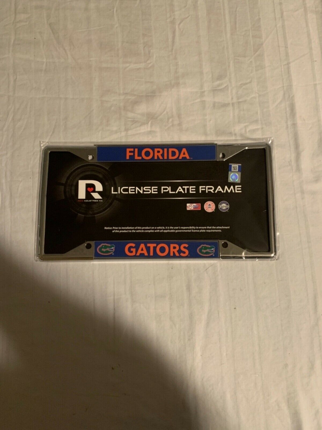 Florida Gators NCAA Chrome License Plate Frame RICO - Casey's Sports Store