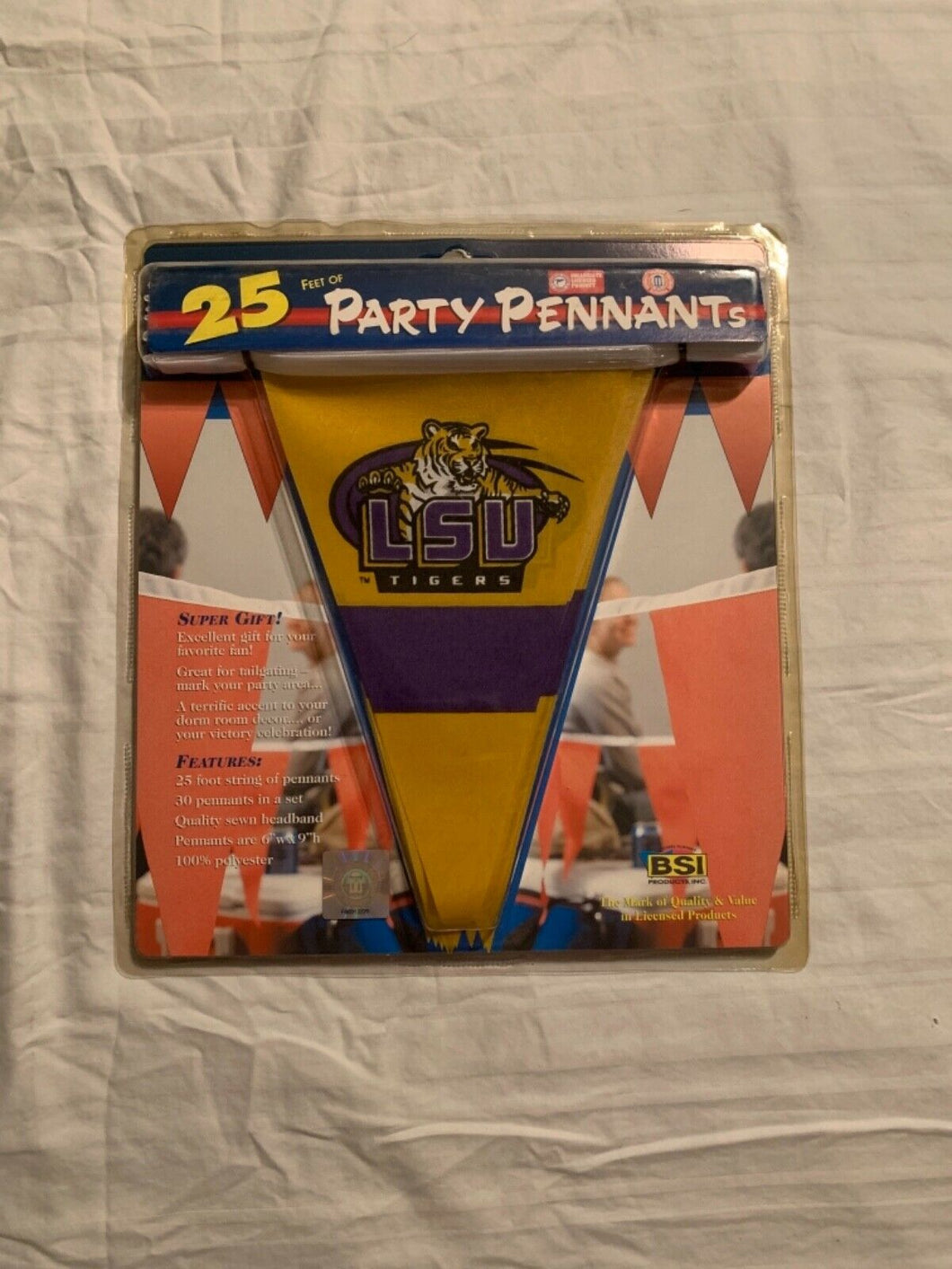 LSU Tigers NCAA 25 Feet of Party Pennants BSI - Casey's Sports Store