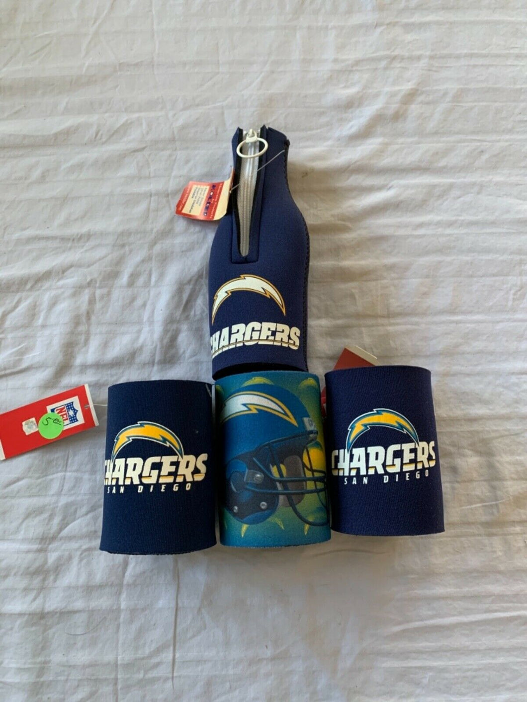 San Diego Chargers NFL Set of 4 Kolder Koozies - Casey's Sports Store