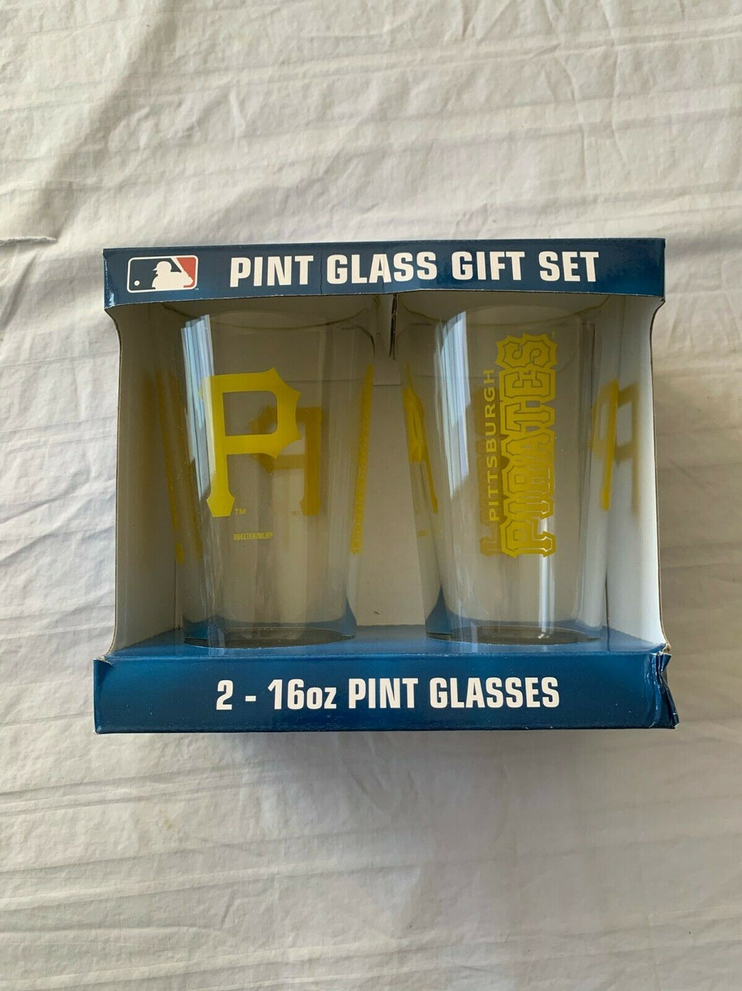 Pittsburgh Pirates MLB Set of 16oz Pint Glass Cup Mug Boelter - Casey's Sports Store