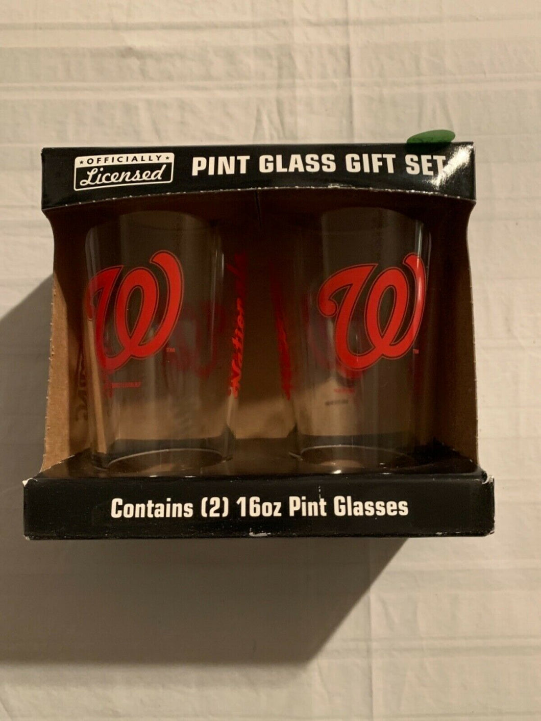 Washington Nationals MLB Set of 16oz Pint Glass Cup Mug Boelter - Casey's Sports Store