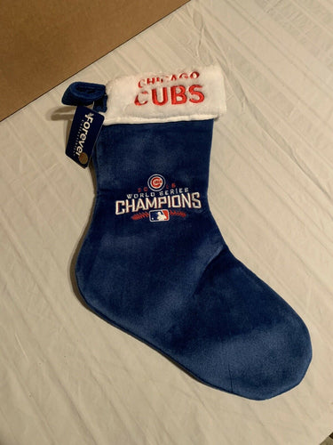 Chicago Cubs '16 World Series Champs MLB Basic Holiday Christmas Stocking - Casey's Sports Store