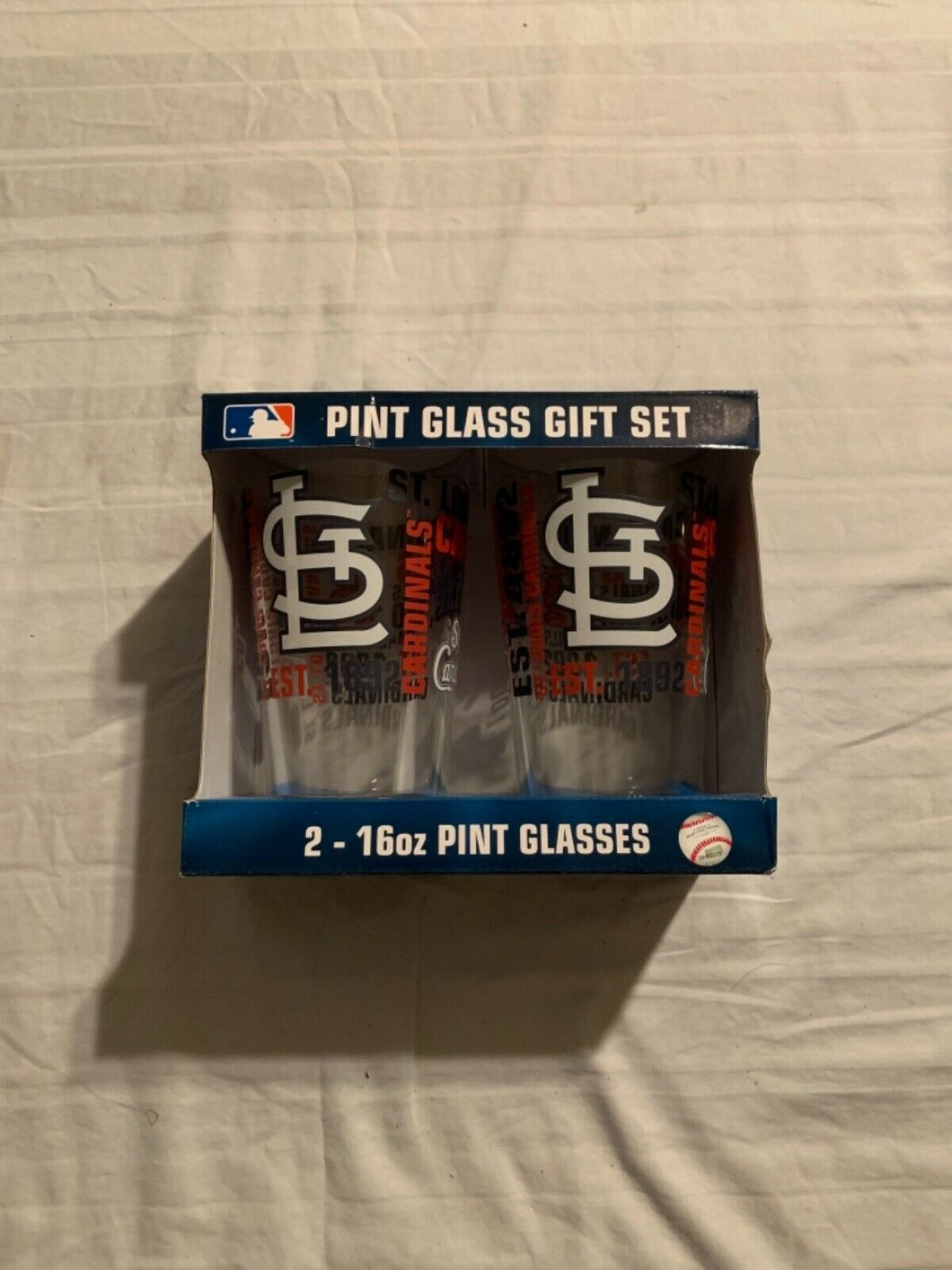 St. Louis Cardinals MLB Set of 16oz Pint Glass Cup Mug Boelter - Casey's Sports Store