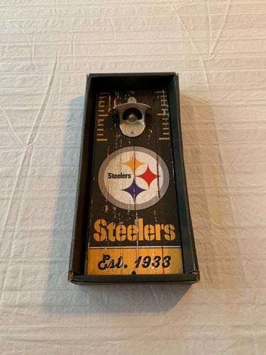 Pittsburgh Steelers NFL Wall Mounted Bottle Opener 11