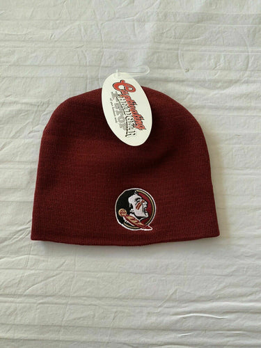 FSU Florida State Seminoles NCAA Zephyr Beanie Knit Snow Hat Cap Red - Casey's Sports Store