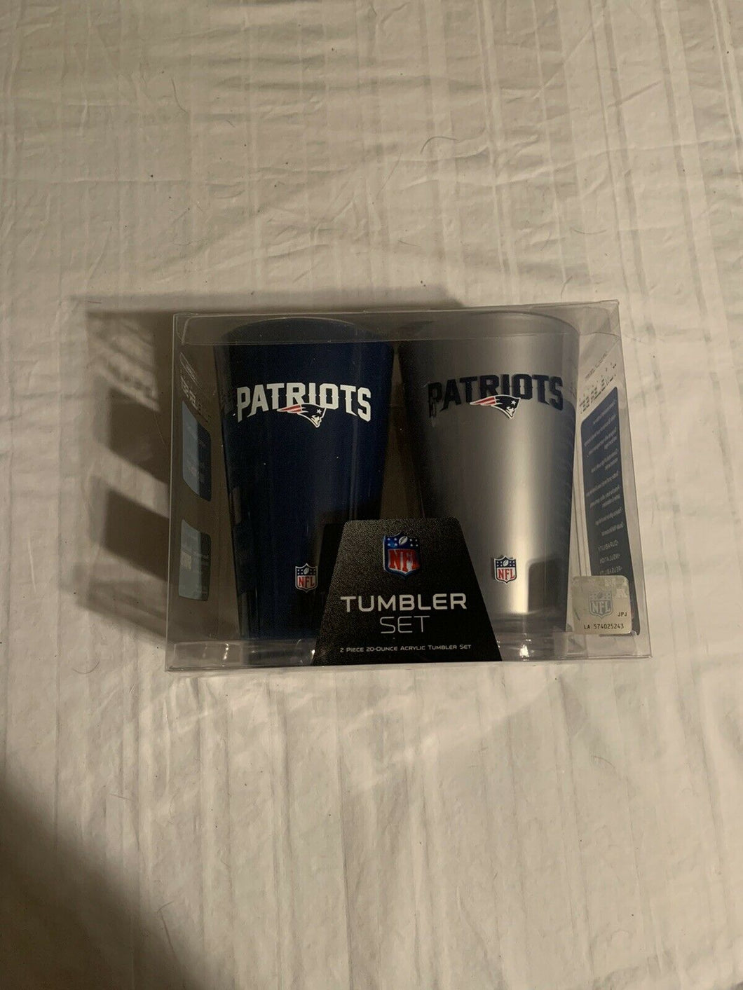 New England Patriots NFL 20oz Tumbler Cup Set Duck House Sports - Casey's Sports Store