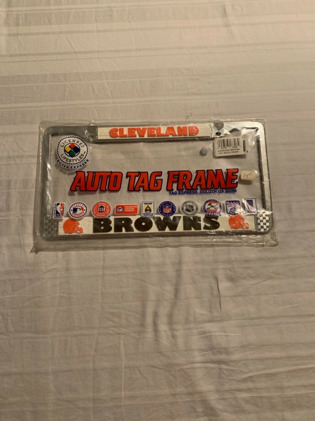 Cleveland Browns NFL License Plate Frame RICO - Casey's Sports Store