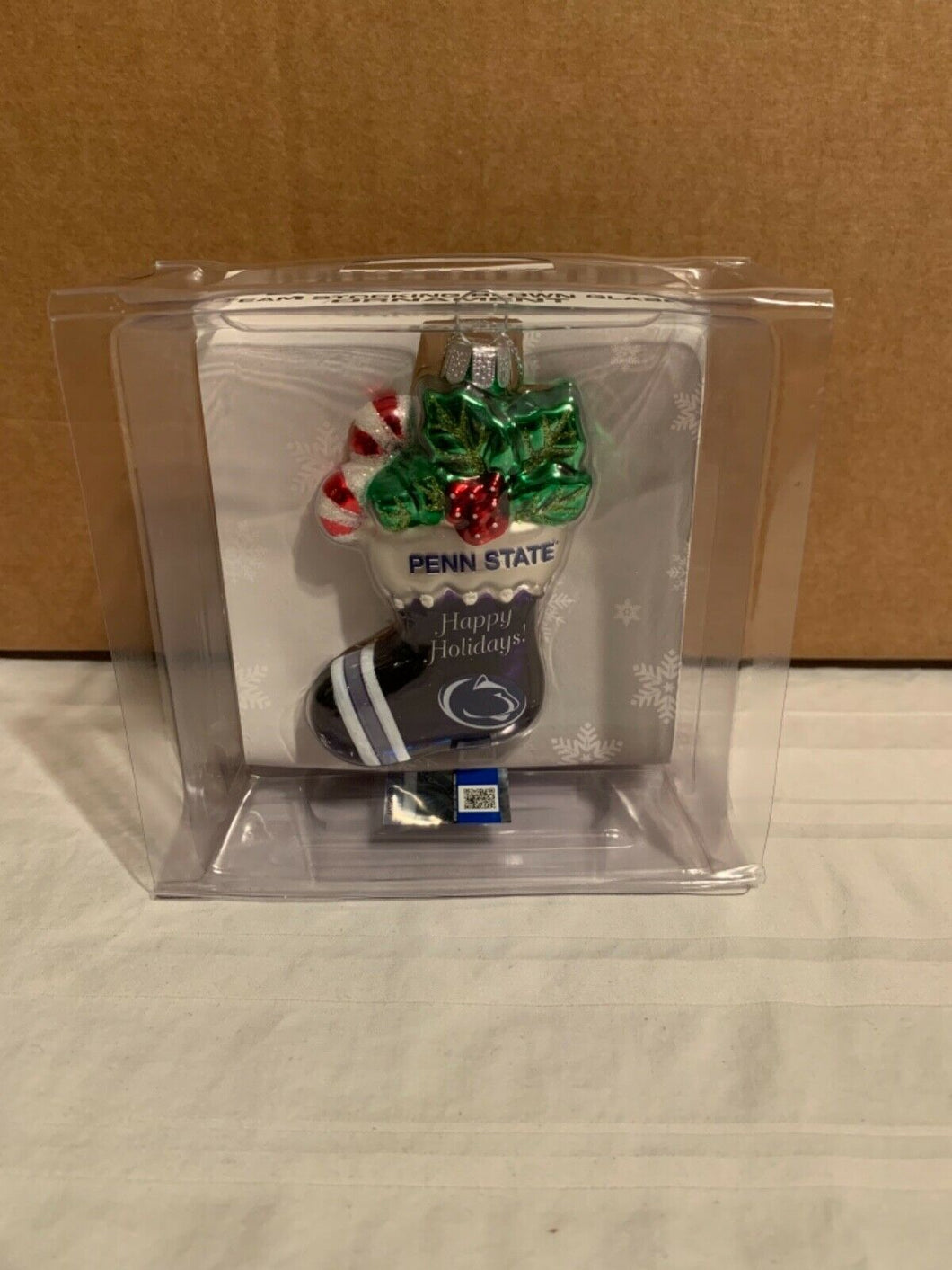 Penn State Nittany Lions NCAA Blown Glass Christmas Tree Ornament - Casey's Sports Store