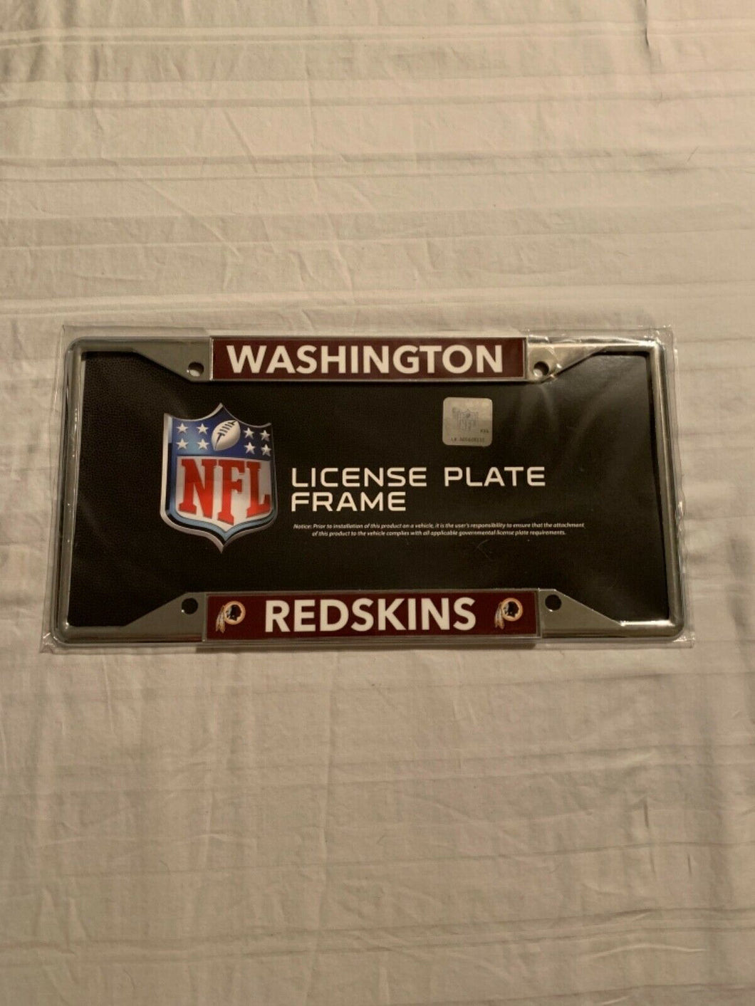 Washington Redskins NFL License Plate Frame RICO - Casey's Sports Store