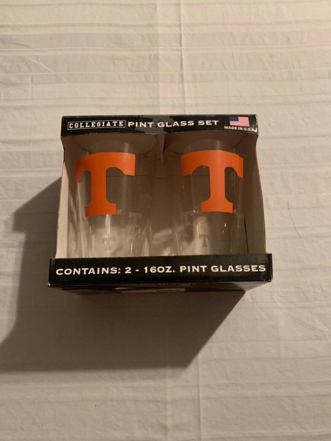 Tennessee Volunteers NCAA Set of 16oz Pint Glass Cup Mug Boelter Brands - Casey's Sports Store