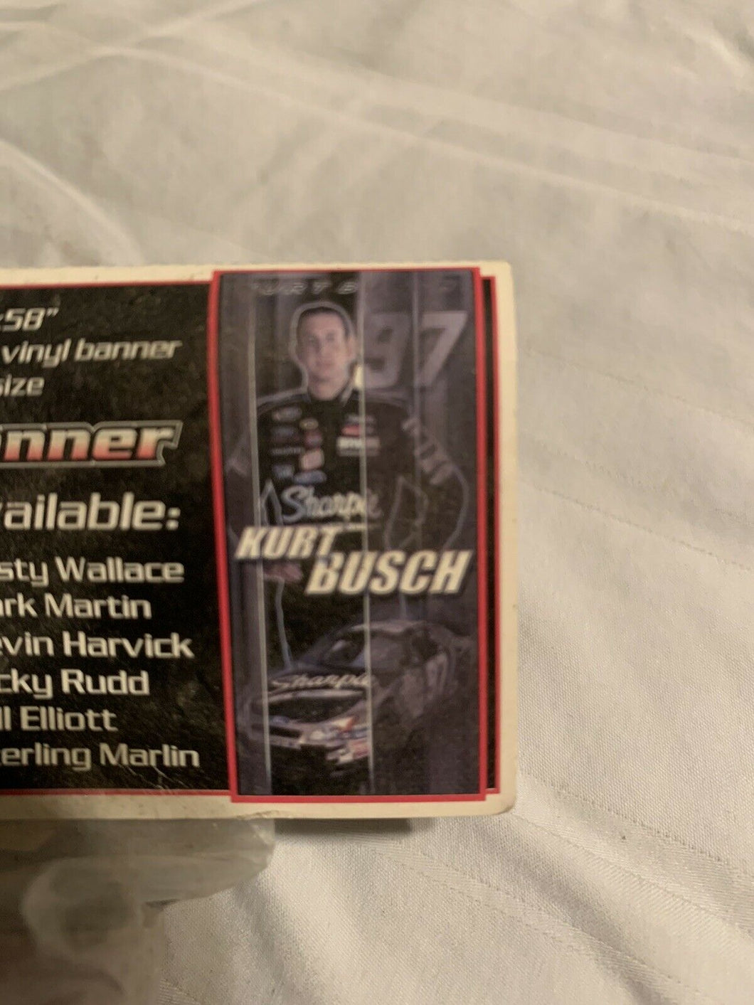 Kurt Busch #97 NASCAR Vintage LifeSize 26”X58” Poly Vinyl Poster - Casey's Sports Store