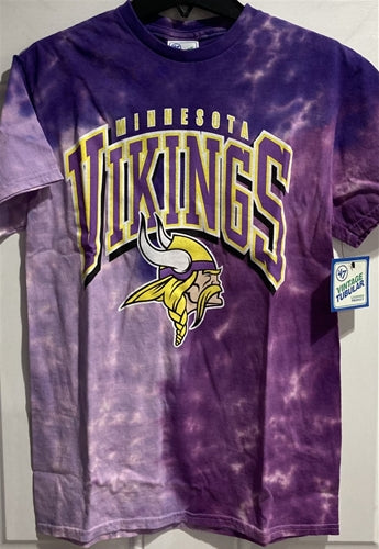 Minnesota Vikings NFL '47 Brand Purple Tie Dye Vintage Tubular Men's Tee Shirt - Casey's Sports Store