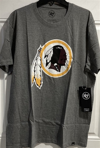 Washington Redskins NFL '47 Brand Slate Grey Men's Super Rival Tee Shirt - Casey's Sports Store