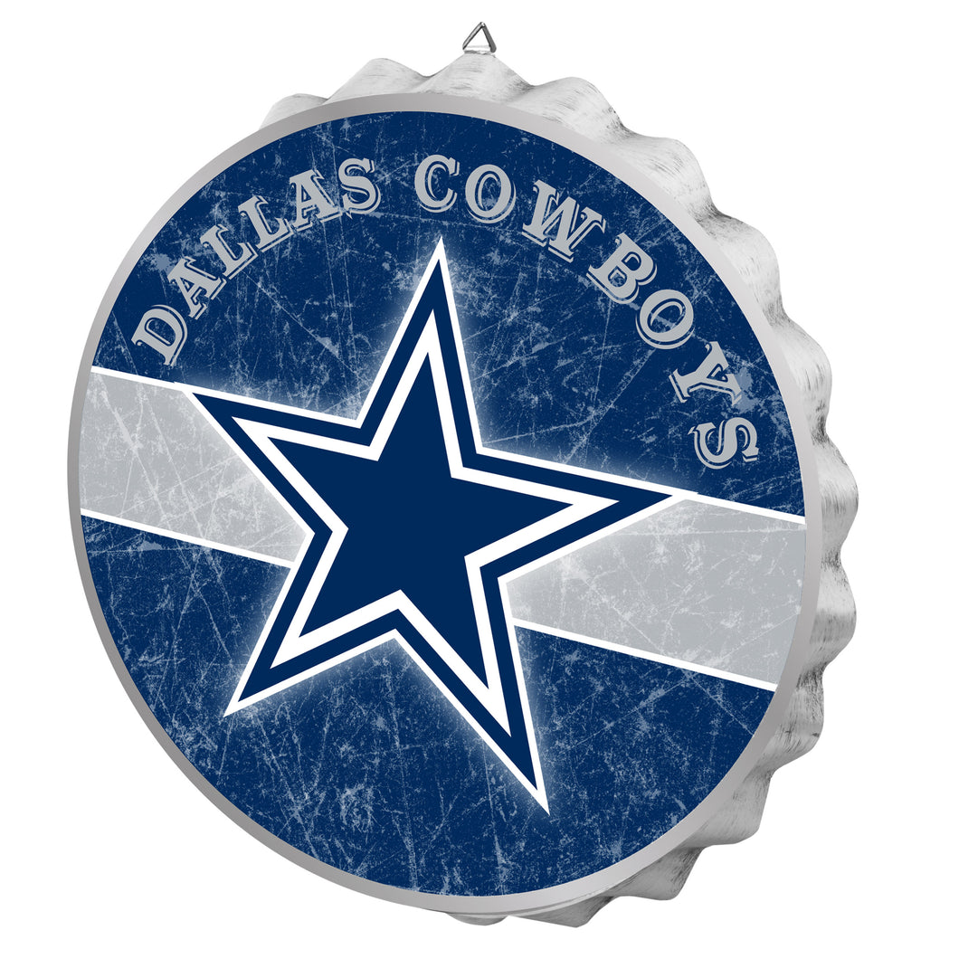 Dallas Cowboys NFL Wall Bottle Cap Sign 12