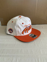 Load image into Gallery viewer, New York Mets MLB Cooperstown Script Two Tone &#39;47 Brand Captain Snapback Hat - Casey&#39;s Sports Store
