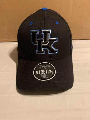 Kentucky Wildcats NCAA Zephyr Black Stretch Fit Size XL Hat Cap - Casey's Sports Store