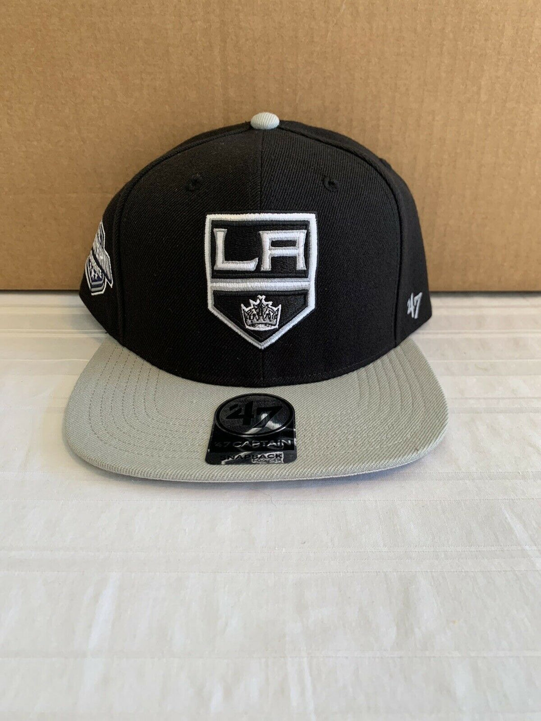 Los Angeles Kings NHL '47 Brand Black Sure Shot Adjustable Snapback Hat - Casey's Sports Store