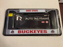Load image into Gallery viewer, Ohio State Buckeyes NCAA Chrome License Plate Frame RICO - Casey&#39;s Sports Store
