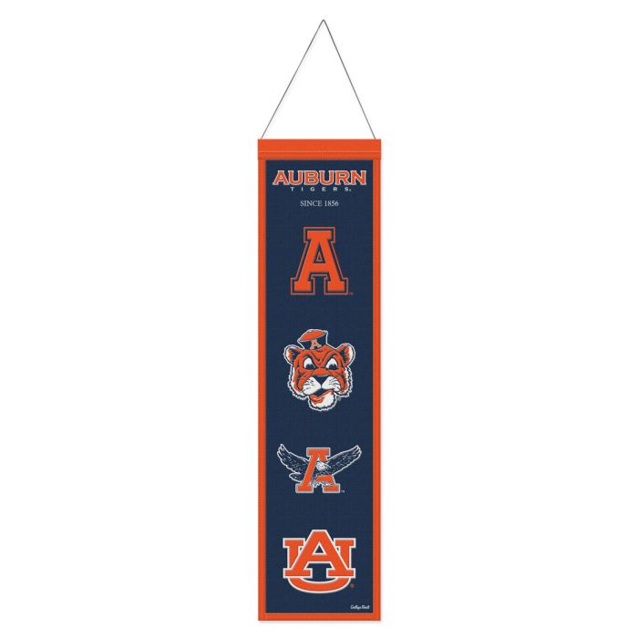 Auburn Tigers Heritage Banner Embroidered Wool 8