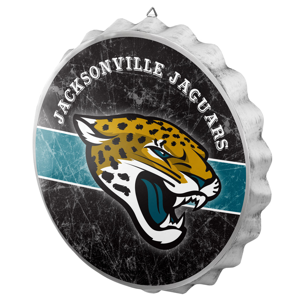 Jacksonville Jaguars NFL Wall Bottle Cap Sign 12