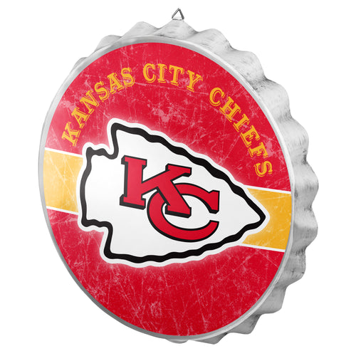 Kansas City Chiefs NFL Wall Bottle Cap Sign 12