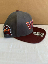 Load image into Gallery viewer, Virginia Tech Hokies NCAA &#39;47 Brand Charcoal Sure Shot Captain Snapback Hat - Casey&#39;s Sports Store
