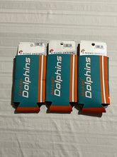 Load image into Gallery viewer, Miami Dolphins NFL Set Of 3 2-Sided Koozies Coozies Slim Can Cooler - Casey&#39;s Sports Store
