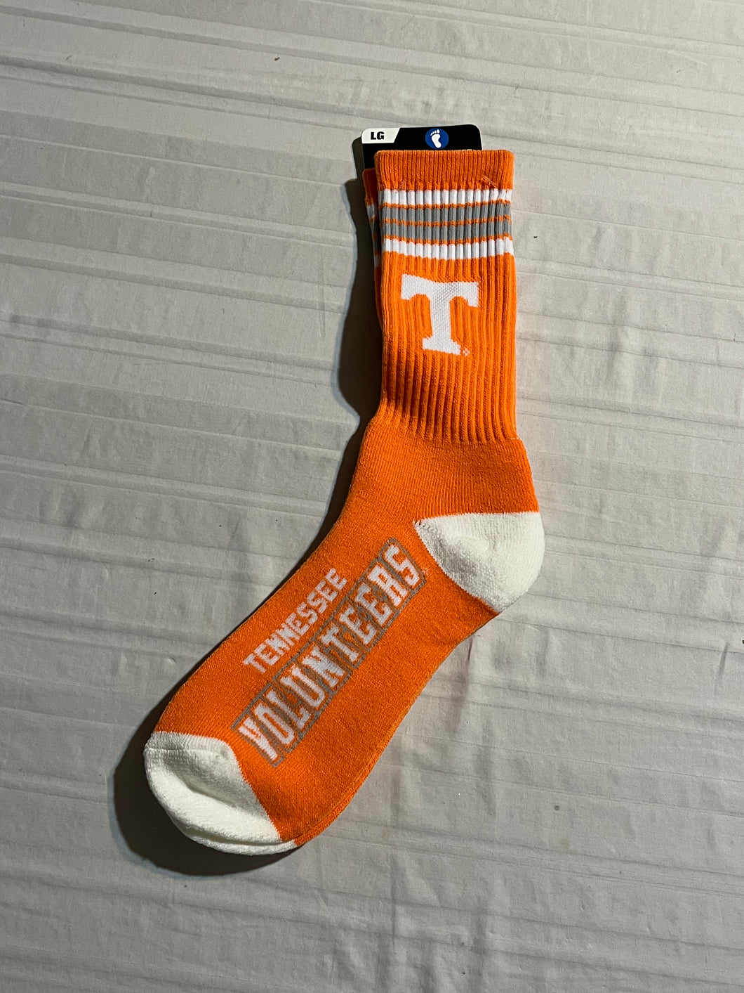 Tennessee Volunteers NCAA FBF Team Colors 4-Stripe Large Pair of Socks - Casey's Sports Store