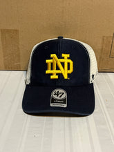 Load image into Gallery viewer, Notre Dame Fighting Irish NCAA &#39;47 Brand Navy MVP Snapback Mesh Hat - Casey&#39;s Sports Store
