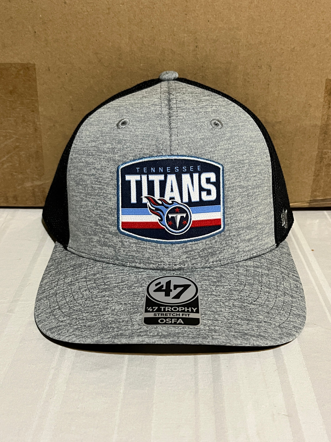 Tennessee Titans NFL '47 Brand Gray One Size Fits All Stretch Fit Mesh Hat - Casey's Sports Store