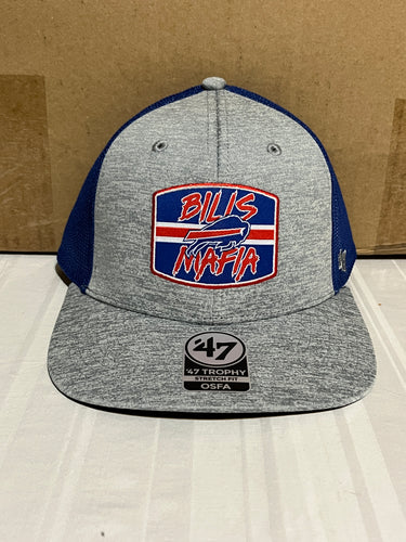 Buffalo Bills NFL '47 Brand Gray One Size Fits All Stretch Fit Mesh Hat - Casey's Sports Store