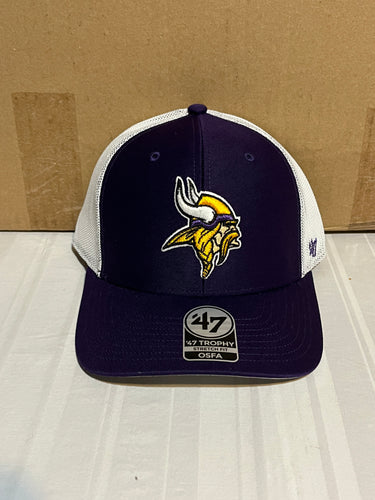 Men's '47 Purple/White Minnesota Vikings Trophy Trucker Flex Hat