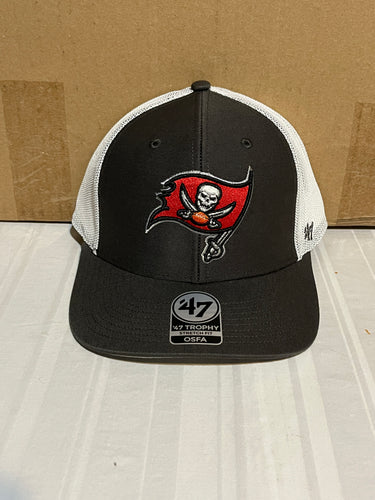 Tampa Bay Buccaneers NFL '47 Brand Pewter One Size Fits All Stretch Fit Mesh Hat - Casey's Sports Store