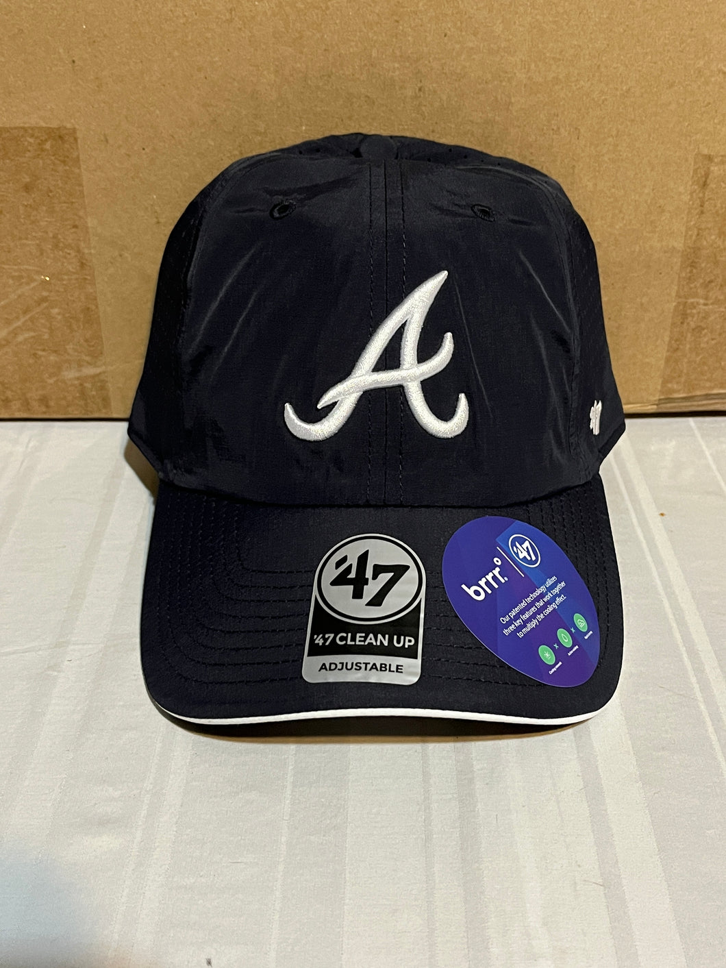 Atlanta Braves MLB '47 Brand Blue Clean Up Adjustable Strapback Hat - Casey's Sports Store