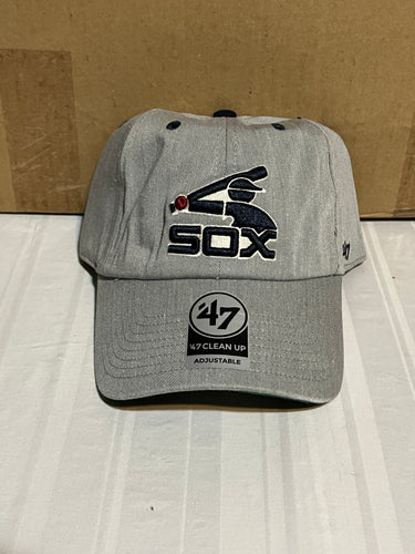 Chicago White Sox Throwback MLB '47 Gray Clean Up Adjustable Strapback Hat - Casey's Sports Store