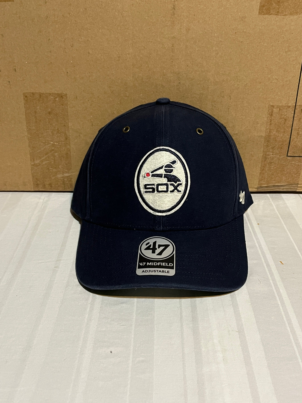Chicago White Sox Throwback MLB '47 Navy Blue MVP Adjustable Snapback Hat - Casey's Sports Store